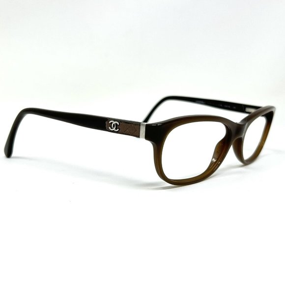 Rare Authentic Chanel 3236-Q c.1276 Brown 53mm Frames Eyeglasses Frame No Lenses - Picture 15 of 15